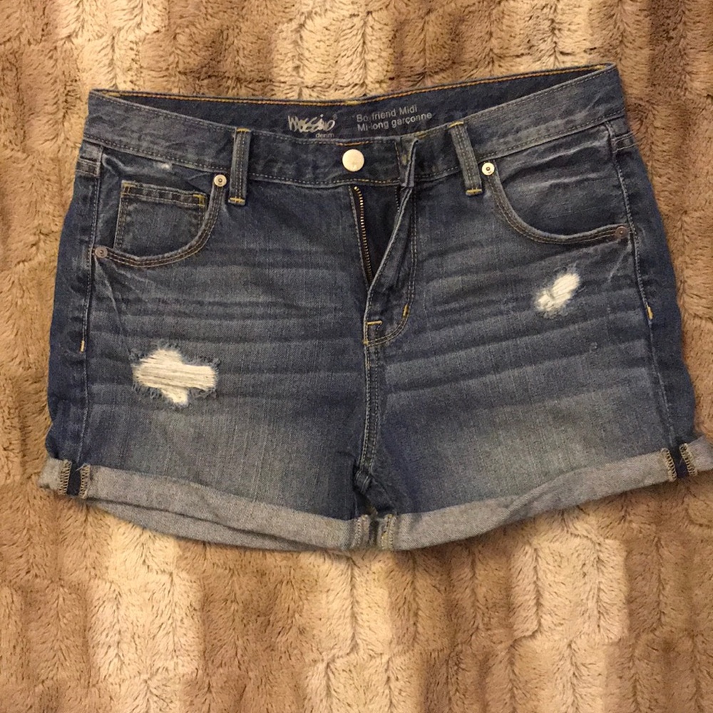 Denim shorts
